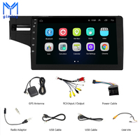 Autoradio Android 10 pour Honda Jazz Fit 2014 2015 RHD 10 pouces, navigation GPS, Carplay, lecteur multimédia stéréo vidéo, unité principale
