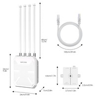 Routeur WiFi 7 extérieur étanche IP67 WAVLINK BE5100 WN573HBE2 avec antenne à gain élevé de 8 dBi - Prise EU