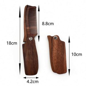 Peine Plegable de Madera Artesanal para Hombre, Regalo - Product Image 2