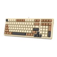 Clavier mécanique filaire SUNSONNY N-J80 100 touches, structure Gasket à échange à chaud, 19 modes RVB pour PC, gaming et bureau
