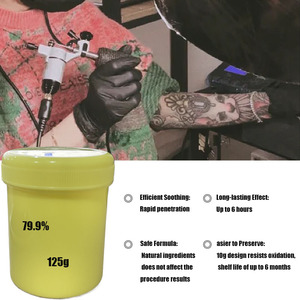 ครีมสักลายพรีเมียม 125 กรัม ปี 2025 ฟรีโลโก้แบบกำหนดเอง 79.9% สำหรับดูแลหลังสัก  ขายส่งจำนวนมาก 79.9% อุปกรณ์เสริมสำหรับสักลายถาวร - Product Image 4