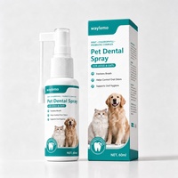 Spray dentaire pour chien Waylemo, contrôle de la mauvaise haleine, soutien de l'hygiène buccale, qualité alimentaire, sain, à base de chèvrefeuille et de chlorophylle, 60 ml