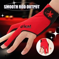 Guante de Billar CRICAL de 3 Dedos, Guantes de Snooker Elásticos e Impermeables, Accesorios de Entrenamiento Deportivo Unisex