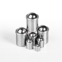 Piston à ressort à tête ronde en acier inoxydable 304 lisse, certifié CE ROHS, fabriqué en acier à ressort durable