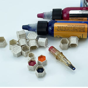 Bouchons de pigment d'encre de tatouage jetables biodégradables et écologiques de taille EZ <span class=keywords><strong>L</strong></span> pour tatouage de maquillage permanent - Product Image 6