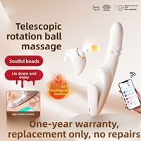 Vibrateur Lapin Heguan pour Femme, Jouet Sexuel Vibrant et Rétractable, Contrôle par Application, Télécommande Longue Portée, USB, pour Adulte