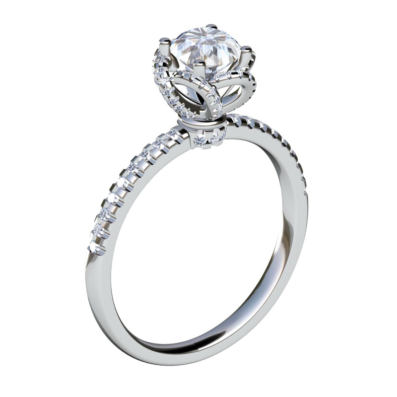 YZLZQSHGT015 Six Prong Crown Head Diamond