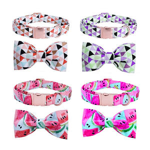 Metal Release Gesp Mooie Afdrukken Bloemen Hond Kraag Rose Goud Voor Honden Halsbanden Walk Hond Custom <span class=keywords><strong>1</strong></span> Stuk/Opp tas + Doos - Product Image 2