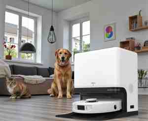 Aspirateur autonettoyant avec navigation laser LDS, contrôle intelligent par application, pour les personnes ayant un sens du goût et de l'odorat délicat - Product Image 1