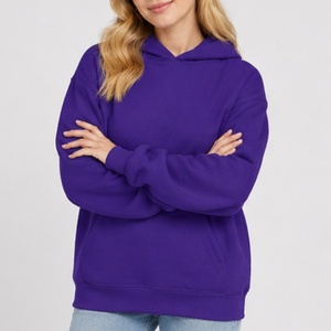 Sweat à capuche personnalisé épais pour <span class=keywords><strong>femme</strong></span>, coupe <span class=keywords><strong>oversize</strong></span>, en coton biologique, coupe-vent, pour le sport et les loisirs, pull d'extérieur - Product Image 2