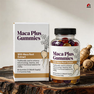 Gomitas de <span class=keywords><strong>Maca</strong></span> Plus OEM/ODM con Vitamina B6 y Zinc, Energía, Vitalidad, Apoyo Hormonal, a Base de Pectina, Suplemento Dietético GMP/Halal/Kosher - Product Image 6