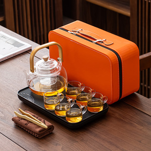 Msh Ngoài Trời Kung Fu Tea Set Với Mang Trường Hợp Du Lịch Thân Thiện Với Thủy Tinh Ấm Trà Và Teacup Cà Phê & Bộ Trà - Product Image 6