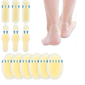 Bandages de patch en gel hydrocolloïde imperméables pour coussins de prévention des ampoules des talons des pieds dans un emballage blister pratique - Product Image 1