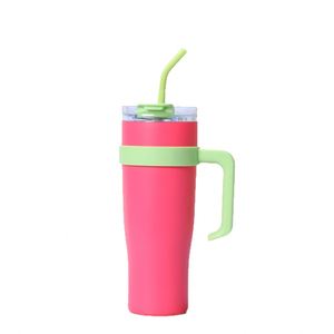 Vaso Térmico de Doble Pared para Coche Ice Bully con Asa, 40oz, Tapa, Pajita, Antideslizante, OEM, Marca Personalizada, ODM - Product Image 5