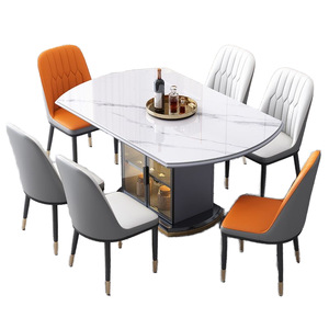 Ensemble de table à manger adapté aux restaurants d'hôtel, avec fonction rétractable, pouvant accueillir des tables à manger modernes et luxueuses - Product Image 1