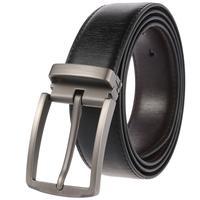 Ceinture à boucle à ardillon double face pour homme, nouveau style LY35-3986-2