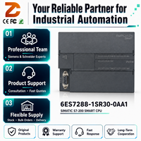 Siemens 6ES7288-1SR30-0AA1 SIMATIC S7-200 SMART CPU SR30 AC/DC/Relé PLC 18DI 12DQ 2A Módulo Controlador Industrial Compacto