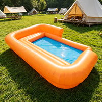 Canapé Gonflable Aquatique Flottant pour Piscine en PVC, Capacité 5-10 Personnes, 500kg, 4x6M, Utilisation Extérieure, Bar Tendance