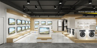 Aménagement de magasins modernes, concept de centre commercial, conception personnalisée de la disposition des commerces de détail, plan d'étage de supermarché, mobilier de magasin de détail