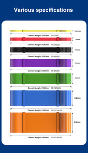 Women and Men's Gym Fitness TPE Latex Tube Resistance <b>Bands</b> Set 11pcs Training <b>Exercise</b> <b>Bands</b> with Elastic Loop for Home Use - Product Image 3