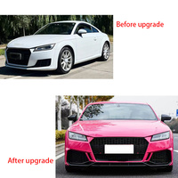 TT TTS 2015-2017 Mise à niveau 2023 TTRS Style BodyKit Jupes latérales Grille de diffuseur de lèvre avant LED Feux arrière Pare-chocs Kits de carrosserie pour Audi
