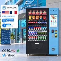 Distributeur automatique intelligent RUNYANG pour aliments et boissons, avec écran tactile, réfrigéré, pour l'extérieur, en libre-service