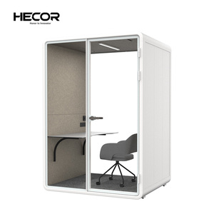 गृह कार्यालय के लिए इनडोर हटाने योग्य पोर्टेबल ध्वनिरोधी टेलीफोन फोन पॉड बूथ - Product Image 6