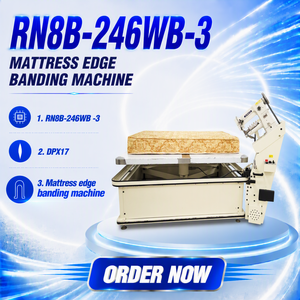 Machine à coudre industrielle programmable et automatique RN8B-246WB OREN pour le bordage <span class=keywords><strong>de</strong></span> matelas, point noué, moteur en acier inoxydable, haute vitesse - Product Image 1