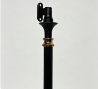 Balustre en fer forgé avec motif floral, pour balustrade intérieure et extérieure, pour balcon et escalier