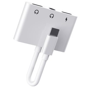 อะแดปเตอร์แจ็คหูฟังชนิด USB C สำหรับเล่นเกมพร้อมชุดเครื่องเสียงคู่สำหรับ iPhone - Product Image 4