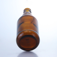 Bouteille de bière vide en verre ambré standard avec bouchon couronne – Vente en gros et fabrication