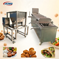 Friteuse automatique à bande continue pour frites, chips de banane, cacahuètes, noix de cajou, légumes, fruits de mer - Vicmai