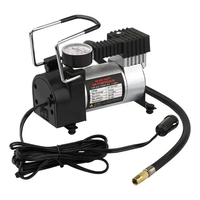 Compresseur d'air portable 12V pour voiture, mini pompe électrique haute puissance avec cylindre métallique pour auto, vélo et ballons