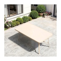 Ensemble de meubles de salle à manger d'extérieur 5 pièces avec 4 chaises tressées et une table pour jardin, cour, hôtel et complexe hôtelier