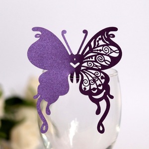 Farfalla Laser Cut Luogo Tavolo Carta di Nome di Carta Rifornimenti Del Partito di Nozze Decorazione - Product Image 4