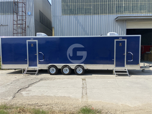 New Design Mobile <b>Trailer</b> Outdoor Portable with 7 Toilets Standard Portable Cabin Toilet Luxury Bathroom Restroom <b>Trailer</b> - Product Image 2