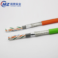 Cable de red LAN blindado UTP de cadena de arrastre de alta flexibilidad CAT6 STP con chaqueta de PVC Cable Ethernet de cobre de 4 núcleos aprobado por la fábrica