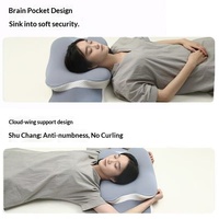 Nouvel Oreiller Ergonomique en Mousse à Mémoire de Forme Grande Oreille, Découpe 3D, Processus de Remontée Lente, Zéro Pression, Soutien Cervical, 0,5-1kg, Personnalisable