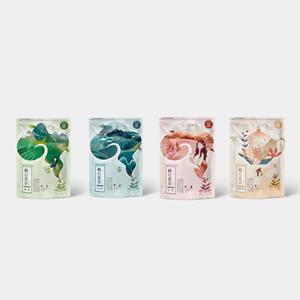 Portable Custom Printing Matte <b>bag</b> Finished Stand up Ziplock Pouch <b>Mylar</b> <b>Bags</b> for green tea black tea low MOQ - Product Image 1