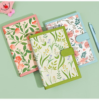 Cahier de planificateur en cuir A5 personnalisé professionnel 100 feuilles fermeture magnétique impression personnalisée fil de couverture en polyuréthane cadeau de couture