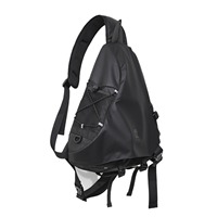TANGCOOL Sac à bandoulière antivol pour hommes, sac à dos triangulaire résistant à l'eau avec plusieurs poches pour les voyages et les déplacements