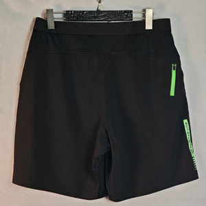 Pantalones Cortos Deportivos PUFFIN SPORTS Personalizados para Hombre, Negros, Sólidos, de Secado Rápido, con Cordón Ajustable, Deportivos, Atléticos, de Cintura Media y Longitud Corta - Product Image 6