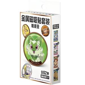 LiQi 2025 nouveau Pokemoned véritable métal magnétique ensemble Patiachi arbre longues <span class=keywords><strong>vacances</strong></span> nouvelle feuille miaou jeu de cartes périphérie boîte-cadeau - Product Image 2