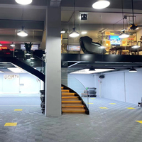 Dalles de drainage modulaires en plastique robustes, emboîtables, en PP, écologiques et durables pour station de lavage automobile professionnelle