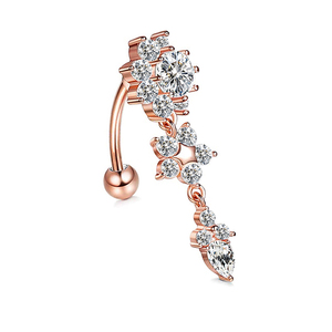 Anelli Pendenti Romantici 14G in Acciaio Inossidabile 316L per Piercing <span class=keywords><strong>all</strong></span>'<span class=keywords><strong>Ombelico</strong></span> da Donna - Gioielli per Matrimonio e Fidanzamento - Product Image 6