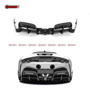Diffuseur de pare-chocs arrière en fibre de carbone sèche, style MSY, pour Ferrari SF90 - Pièce auto à prix compétitif - Product Image 4