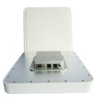 Lector de tarjetas RFID de largo alcance, lector integrado con antena 12dbi, epc gen2, UHF, RFID, compatible con interfaz RS232/ RS485/Wiegand