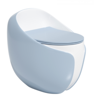Toilettes monobloc en céramique de luxe en forme d'œuf, à chasse d'eau super siphonique Tornado, vente chaude en Asie centrale