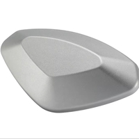 Coque de rétroviseur automobile personnalisable en acier inoxydable argent mat, usinage CNC pour extérieur de véhicule en alliage d'aluminium de qualité supérieure