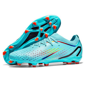 Tacos de césped profesional para hombres de alta calidad Flying Weaving Youth TF Training TPU Soccer Shoes para deportes de verano disponibles EE. UU. - Product Image 2